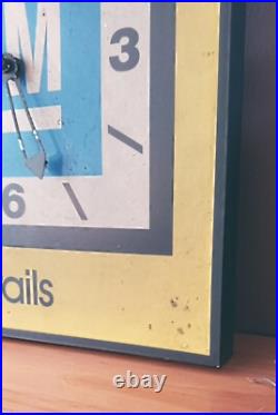 Vintage 60s 70s Original GM Dealership Sign Clock Display Double Sided Chevrolet Vintage 60s 70s Original GM Dealership Sign Clock Display Double Sided Chevrolet
