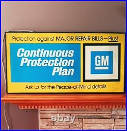 Vintage 60s 70s Original GM Dealership Sign Clock Display Double Sided Chevrolet Vintage 60s 70s Original GM Dealership Sign Clock Display Double Sided Chevrolet