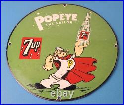 Vintage 7 Up Soda Sign Advertisement Piggly General Store Porcelain Gas Sign