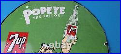 Vintage 7 Up Soda Sign Advertisement Piggly General Store Porcelain Gas Sign