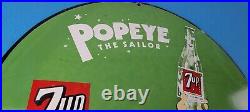 Vintage 7 Up Soda Sign Advertisement Piggly General Store Porcelain Gas Sign