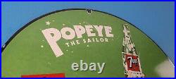 Vintage 7 Up Soda Sign Advertisement Piggly General Store Porcelain Gas Sign