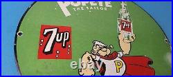 Vintage 7 Up Soda Sign Advertisement Piggly General Store Porcelain Gas Sign