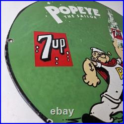 Vintage 7 Up Soda Sign Advertisement Piggly General Store Porcelain Gas Sign