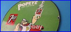 Vintage 7 Up Soda Sign Advertisement Piggly General Store Porcelain Gas Sign