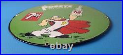 Vintage 7 Up Soda Sign Advertisement Piggly General Store Porcelain Gas Sign