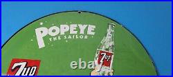 Vintage 7 Up Soda Sign Advertisement Piggly General Store Porcelain Gas Sign