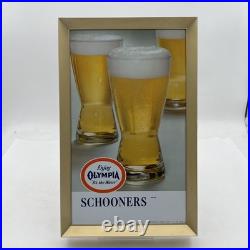 Vintage 70's Olympia Beer Metal Advertising Sign 13 x 8.5 Rare Clean Price