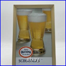 Vintage 70's Olympia Beer Metal Advertising Sign 13 x 8.5 Rare Clean Price