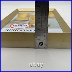 Vintage 70's Olympia Beer Metal Advertising Sign 13 x 8.5 Rare Clean Price