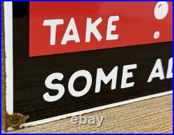 Vintage 7up Soda Pop Porcelain Sign Gas Station Seven Motor Oil Pepsi Cola