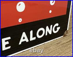 Vintage 7up Soda Pop Porcelain Sign Gas Station Seven Motor Oil Pepsi Cola