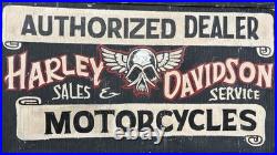 Vintage 80s Large 40 Harley Davidson Motorcycles Sales Sign Advertising Angel Vintage 80s Large 40 Harley Davidson Motorcycles Sales Sign Advertising Angel