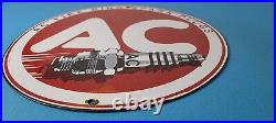 Vintage AC Spark Plugs Sign Mechanic Automotive Garage Shop Gas Pump Sign