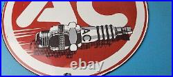 Vintage AC Spark Plugs Sign Mechanic Automotive Garage Shop Gas Pump Sign