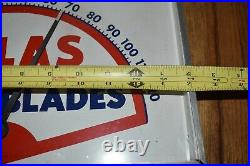 Vintage ATLAS WIPER BLADES Gas Station Advertising Thermometer SIGN