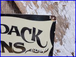 Vintage Adirondack Porcelain Sign Old Cabins For Rent Hotel Inn New York State Vintage Adirondack Porcelain Sign Old Cabins For Rent Hotel Inn New York State
