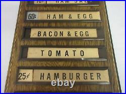 Vintage Advertising 7-up Old Menu Board Store Wall Tin Sign M-828