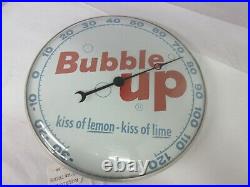 Vintage Advertising Bubble Up Soda Pam Thermometer 1962 Round Store A-101