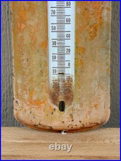 Vintage Advertising Orange Crush Bottle Thermometer Sign large 28 1/2