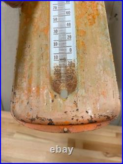 Vintage Advertising Orange Crush Bottle Thermometer Sign large 28 1/2