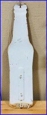 Vintage Advertising Orange Crush Bottle Thermometer Sign large 28 1/2