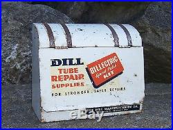 Vintage Advertising Repair Gas Station Parts Display Cabinet Countertop Wall