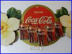 Vintage Advertising Sign -1939 Coca-cola Festoon Advertising Sign-vintage Diner