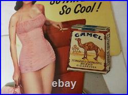 Vintage Advertising Sign-1940's Camel Cigarettes Standee Sign-vintage Tobacciana