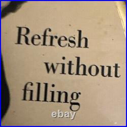 Vintage Advertising Soda Sign Pepsi Cola Refreshing Without Filling Graphic 1955