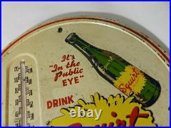 Vintage Advertising Thermometer- 1950's Squirt Soda 9 In. Thermometer- Drive-in