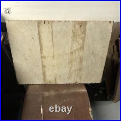 Vintage Advertising Wood Wooden Sign Notice Hard Hat Area 18 by 24