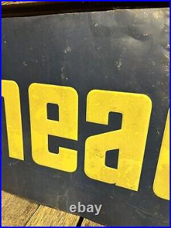 Vintage Ahead Gas Sign Sunoco 35x22 Inch