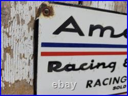 Vintage American Racing Equipment Porcelain Sign Sport Automobile Car Wheels USA Vintage American Racing Equipment Porcelain Sign Sport Automobile Car Wheels USA