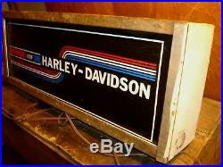 Vintage Amf Harley Davidson Motorcycle Lighted Sign