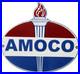 Vintage-Amoco-Gasoline-Porcelain-Sign-Service-Station-American-Oil-Torch-Gas-01-bt
