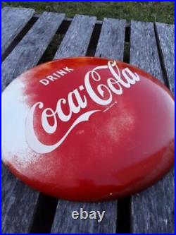 Vintage/Antique 16 Coca Cola Button Sign Coke Sign A-M 2-51