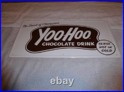 Vintage Antique Original Nos Yoohoo Chocolate Drink 20 Embossed Metal Soda Sign Vintage Antique Original Nos Yoohoo Chocolate Drink 20 Embossed Metal Soda Sign