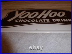 Vintage Antique Original Nos Yoohoo Chocolate Drink 20 Embossed Metal Soda Sign Vintage Antique Original Nos Yoohoo Chocolate Drink 20 Embossed Metal Soda Sign
