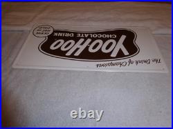 Vintage Antique Original Nos Yoohoo Chocolate Drink 20 Embossed Metal Soda Sign Vintage Antique Original Nos Yoohoo Chocolate Drink 20 Embossed Metal Soda Sign