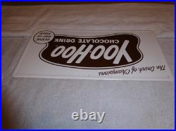 Vintage Antique Original Nos Yoohoo Chocolate Drink 20 Embossed Metal Soda Sign Vintage Antique Original Nos Yoohoo Chocolate Drink 20 Embossed Metal Soda Sign