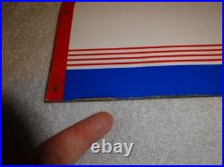 Vintage Antique Original Standard Iso = Vis D Motor Oil Metal Gasoline Rack Sign