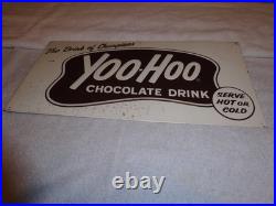 Vintage Antique Original Yoohoo Chocolate Drink 20 Embossed Metal Soda Sign #2