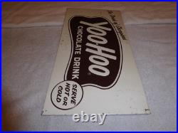 Vintage Antique Original Yoohoo Chocolate Drink 20 Embossed Metal Soda Sign #2