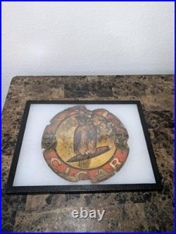 Vintage Antique Owl Cigar 5¢ Original Advertising Sign Vintage Antique Owl Cigar 5¢ Original Advertising Sign