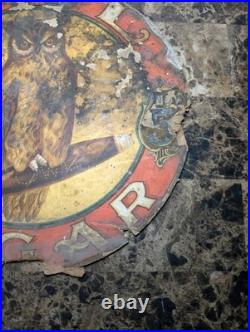 Vintage Antique Owl Cigar 5¢ Original Advertising Sign Vintage Antique Owl Cigar 5¢ Original Advertising Sign