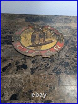 Vintage Antique Owl Cigar 5¢ Original Advertising Sign Vintage Antique Owl Cigar 5¢ Original Advertising Sign
