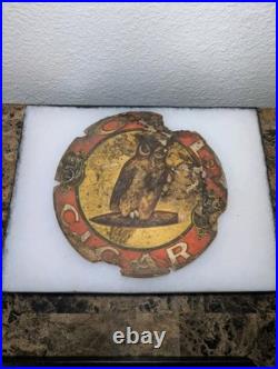 Vintage Antique Owl Cigar 5¢ Original Advertising Sign Vintage Antique Owl Cigar 5¢ Original Advertising Sign