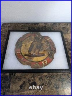 Vintage Antique Owl Cigar 5¢ Original Advertising Sign Vintage Antique Owl Cigar 5¢ Original Advertising Sign