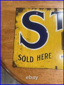 Vintage Antique Porcelain Metal Star Tobacco Cigarettes Advertising Sign Vintage Antique Porcelain Metal Star Tobacco Cigarettes Advertising Sign